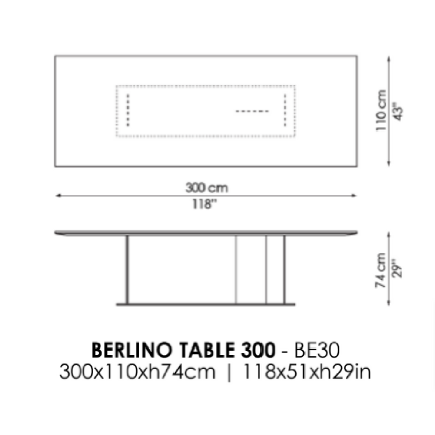 Chamfered Edged Dining Table | Casa Casati Berlino | Italianfurniture.com