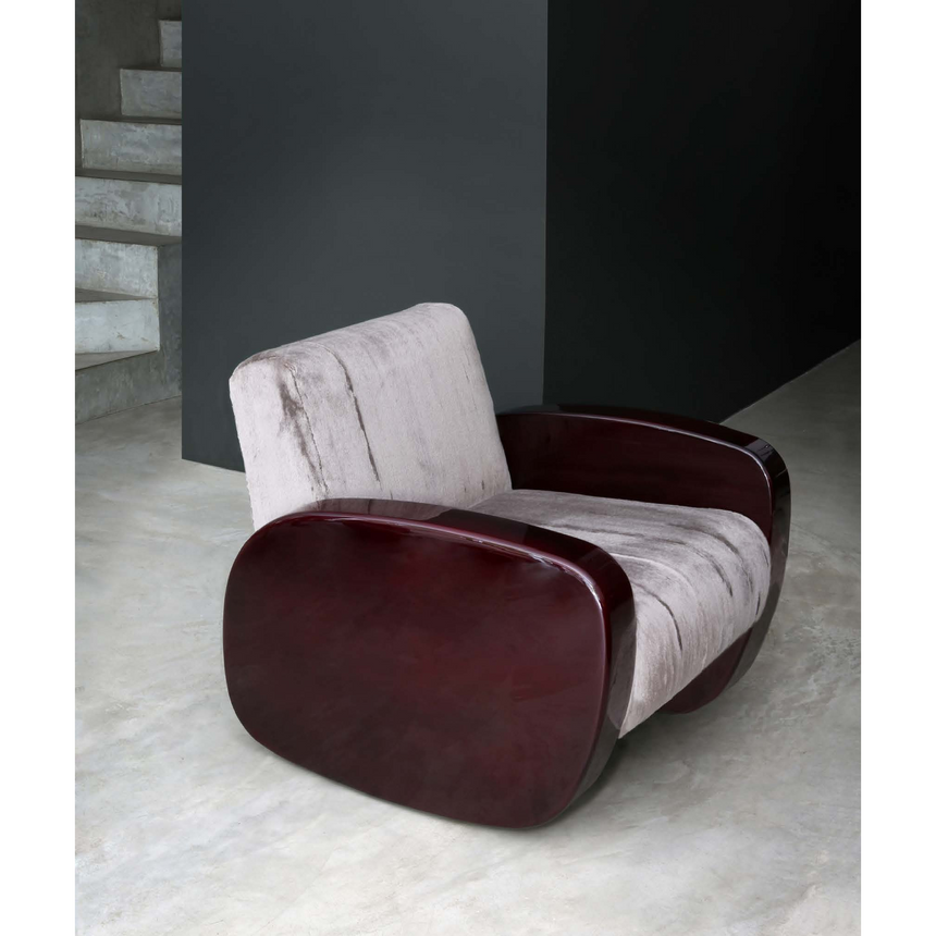Wool Upholstered Lounge Chair | Casa Casati Core | Italianfurniture.com