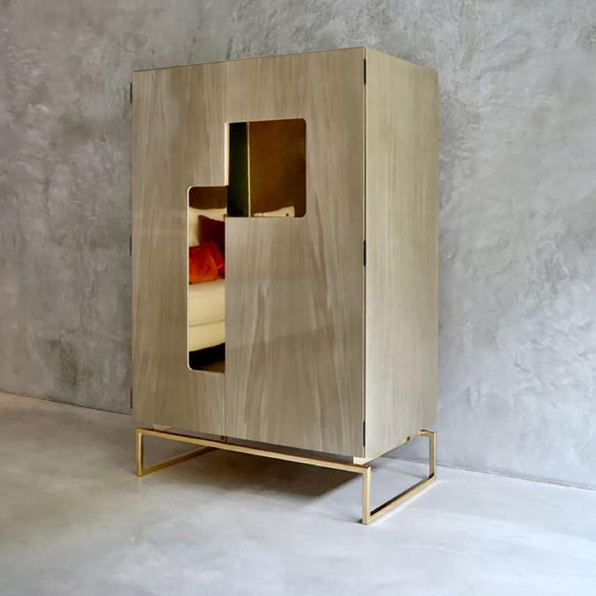 Gold Chrome Cabinet I Casa Casati Giorgio I | Italianfurniture.com