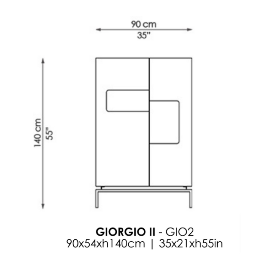 Bronze Metal Cabinet I Casa Casati Giorgio II | Italianfurniture.com