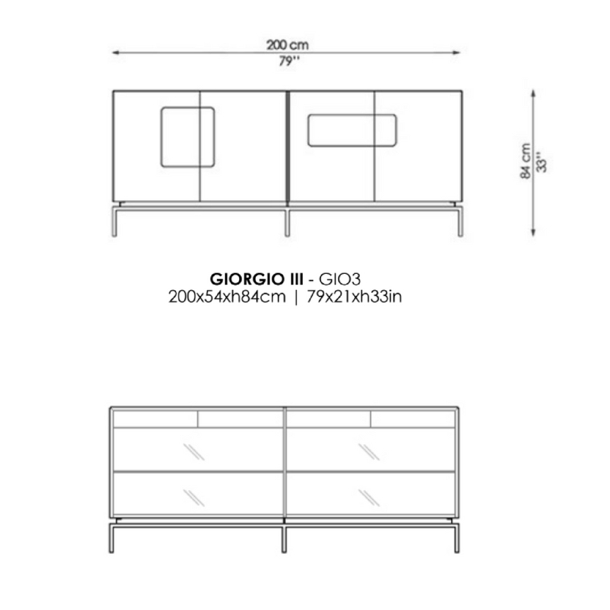 Glossy Rosewood Sideboard I Casa Casati Giorgio | Italianfurniture.com