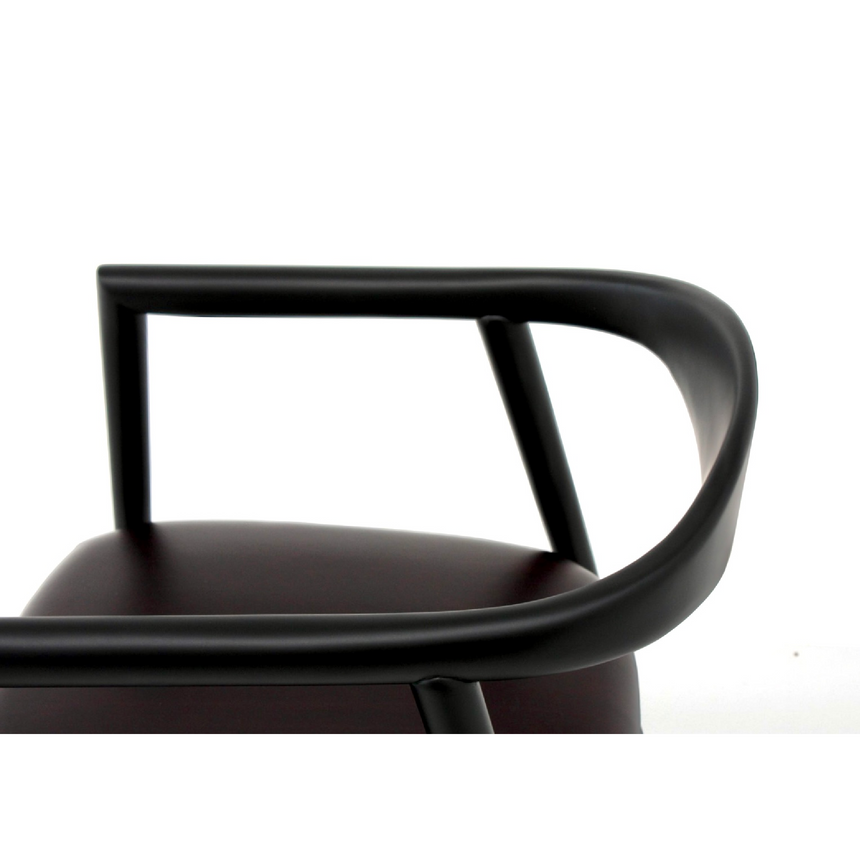 Matte Black Curved Dining Chair | Casa Casati Romy | Italianfurniture.com