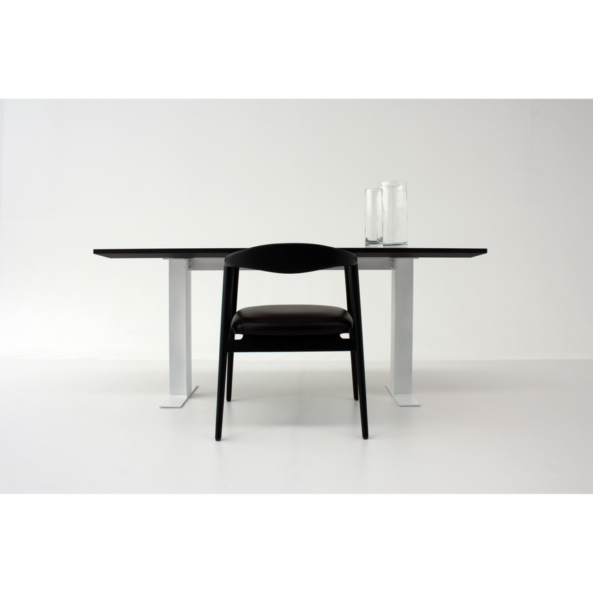 Matte Black Curved Dining Chair | Casa Casati Romy | Italianfurniture.com