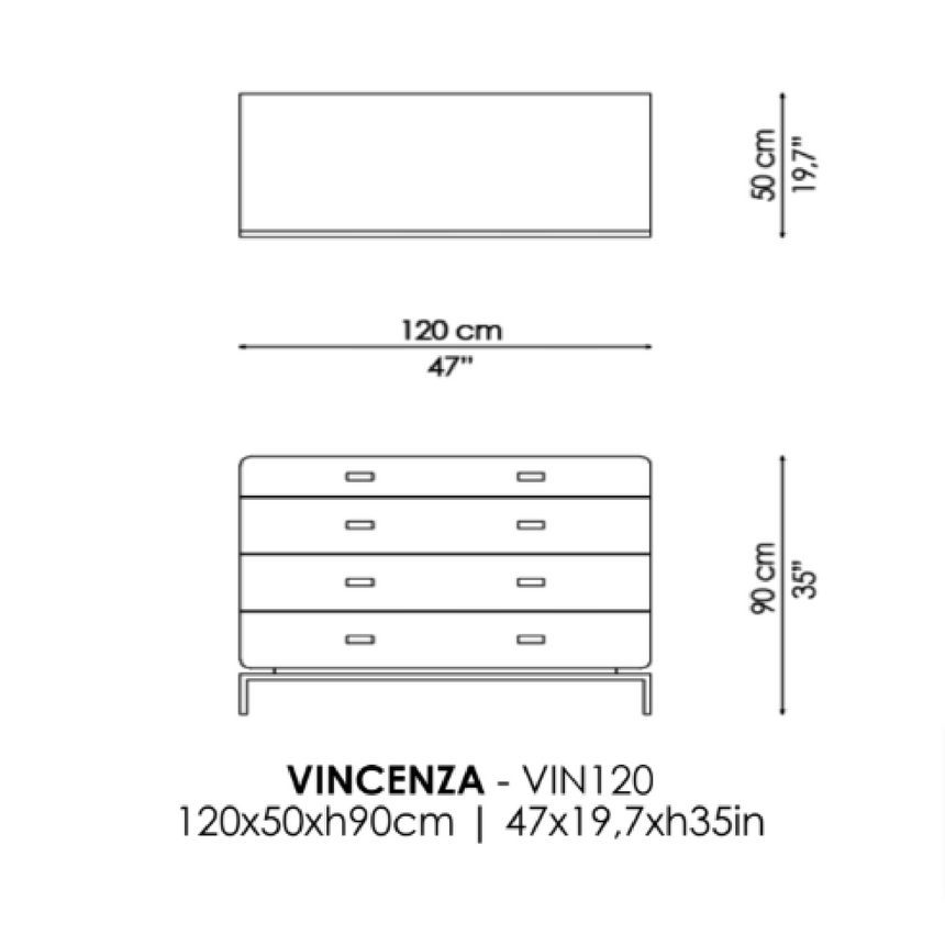 Glossy Lacquered Chest of Drawers I Casa Casati Vincenza | Italianfurniture.com
