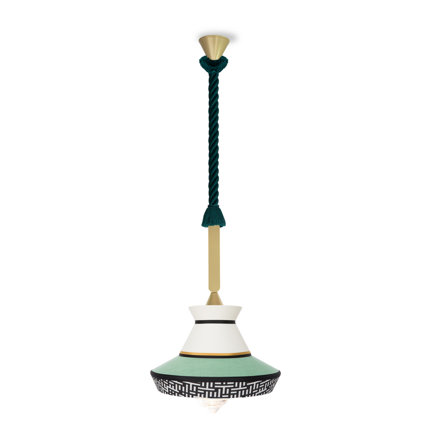 Gold Framed Outdoor Hanging Lamp | Contardi Calypso | Italianfurniture.com