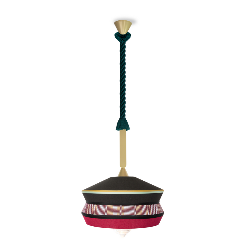 Conical Fabric Outdoor Hanging Lamp | Contardi Calypso | Italianfurniture.com