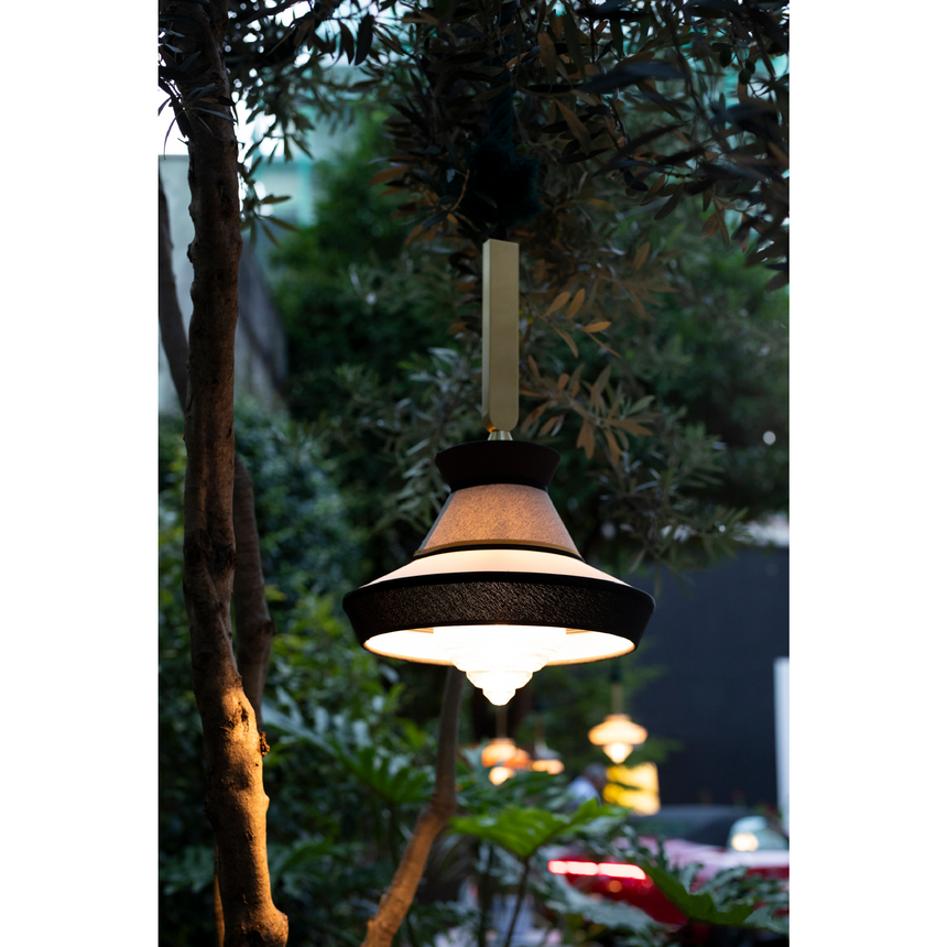 Gold Framed Outdoor Hanging Lamp | Contardi Calypso | Italianfurniture.com