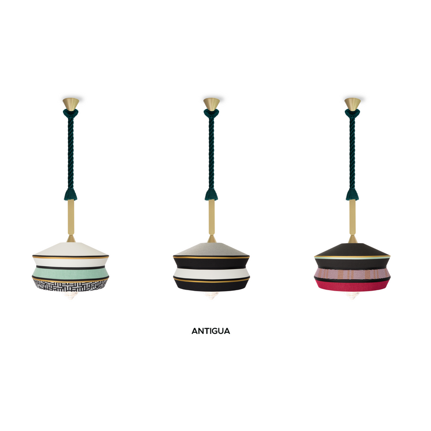 Conical Fabric Outdoor Hanging Lamp | Contardi Calypso | Italianfurniture.com