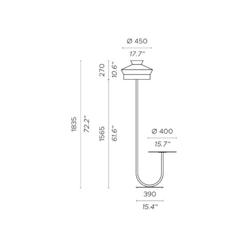 Outdoor Table Floor Lamp | Contardi Calypso | Italianfurniture.com