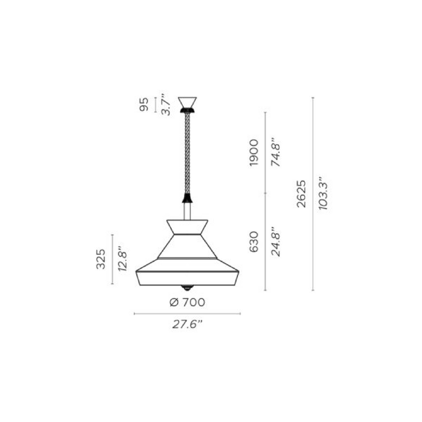 Gold Framed Outdoor Hanging Lamp | Contardi Calypso | Italianfurniture.com