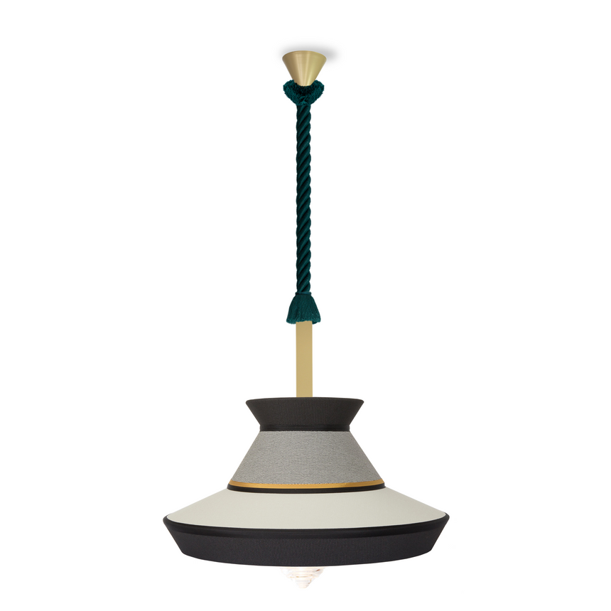 Gold Framed Outdoor Hanging Lamp | Contardi Calypso | Italianfurniture.com