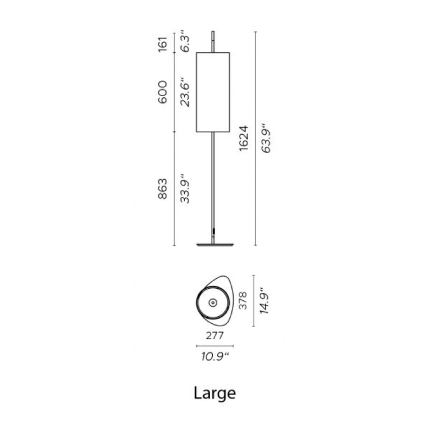 Fabric Shade Outdoor Floor Lamp | Contardi Lagoon | Italianfurniture.com
