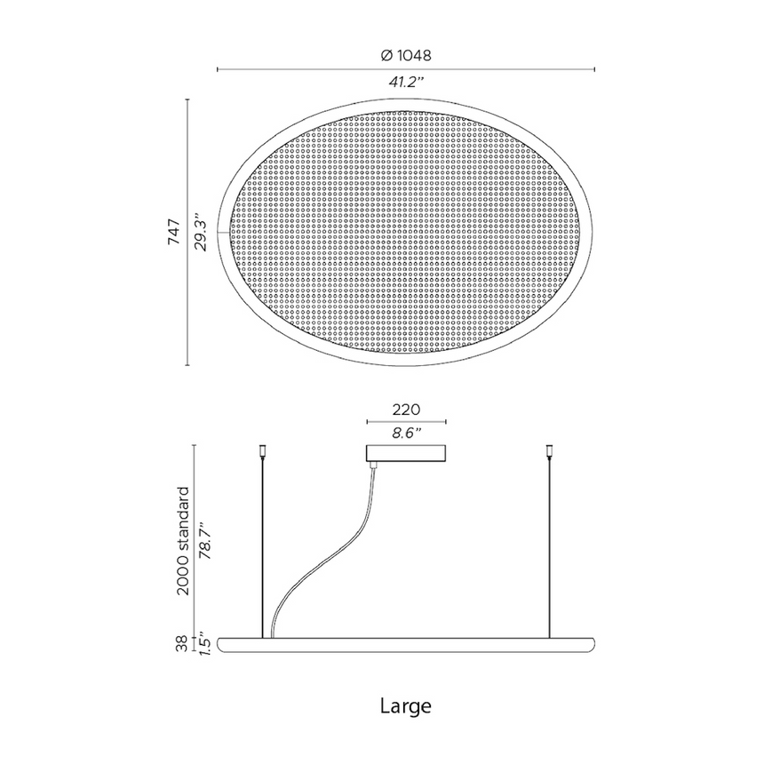 Oval Pendant Lamp | Contardi Bogota