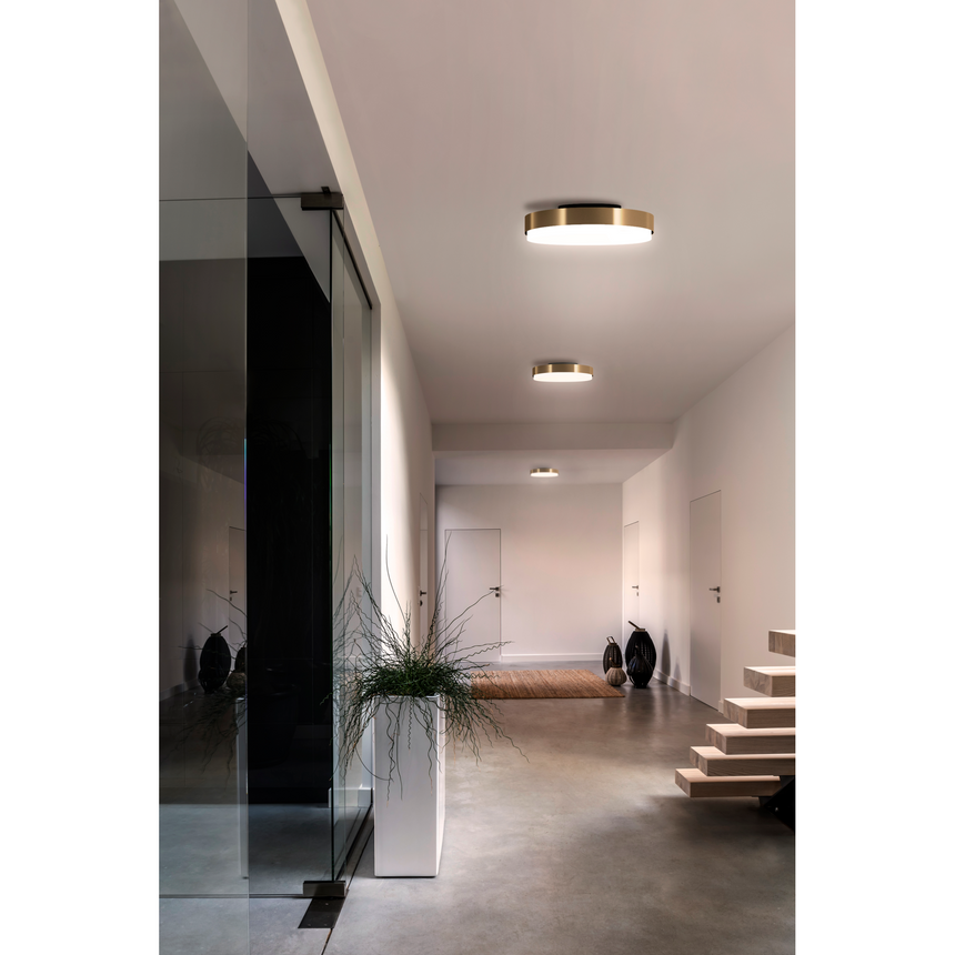 Brass Framed Ceiling Lamp | Contardi Discus | Italianfurniture.com