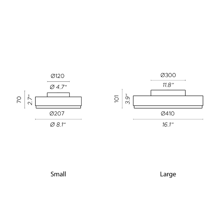 Brass Framed Ceiling Lamp | Contardi Discus | Italianfurniture.com