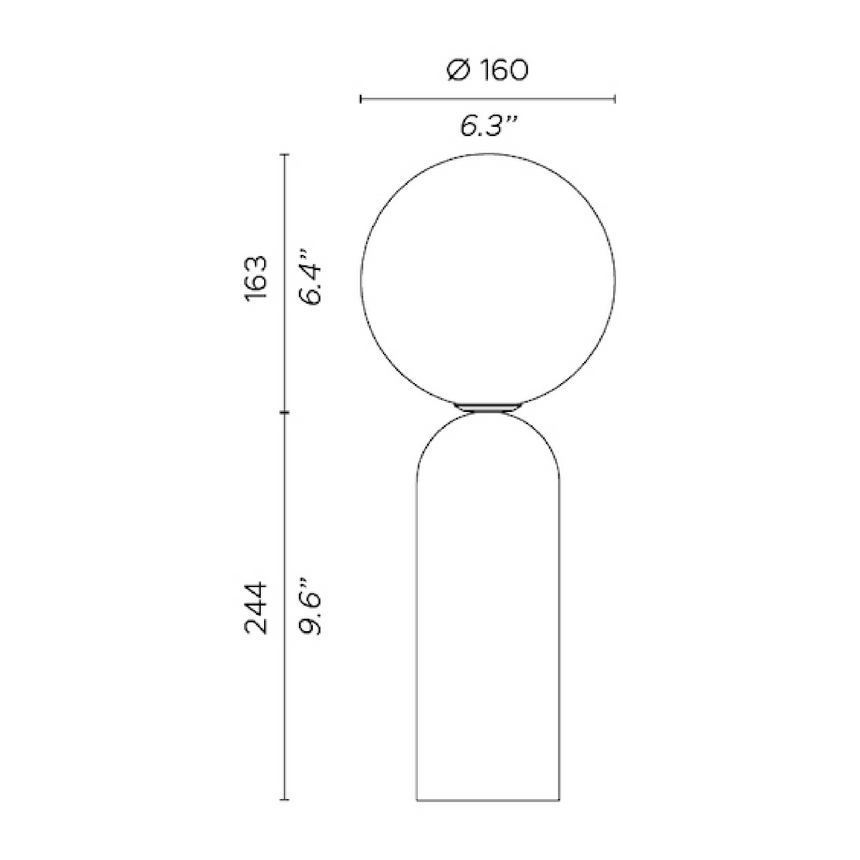 Marble Base Table Lamp | Contardi Emma | Italianfurniture.com