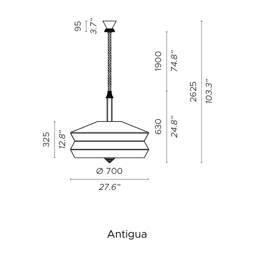 Geometric Pattern Pendant Lamp | Contardi Calypso | Italianfurniture.com