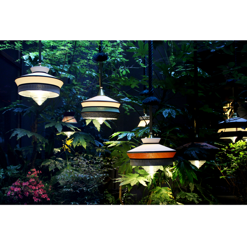 Braided Rope Outdoor Hanging Lamp | Contardi Calypso | Italianfurniture.com