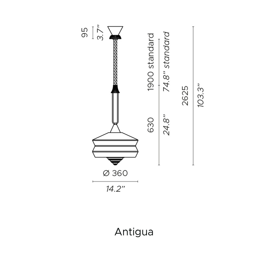 Geometric Pattern Pendant Lamp | Contardi Calypso