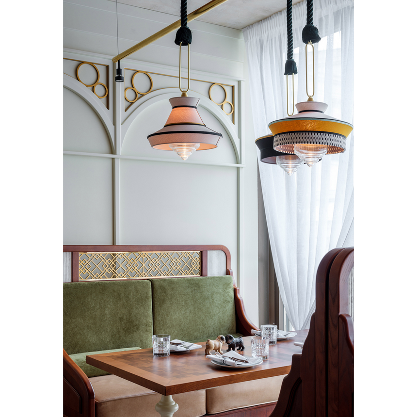 Fabric Shade Pendant Lamp | Contardi Calypso