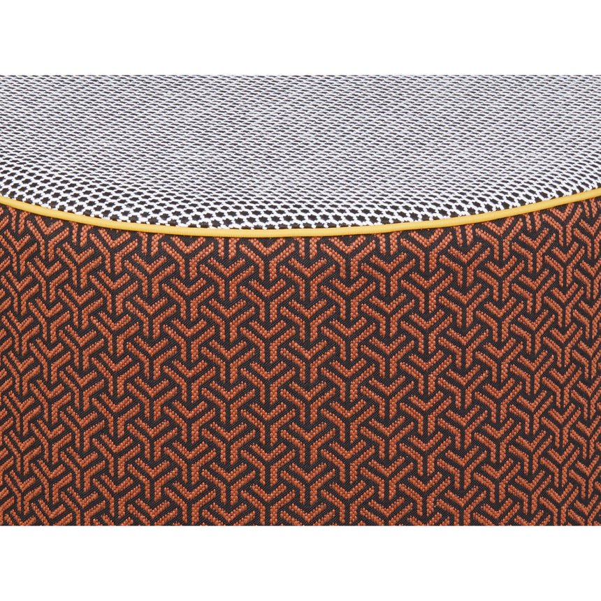 Cylindrical Outdoor Fabric Pouf | Contardi Calybabu | Italianfurniture.com