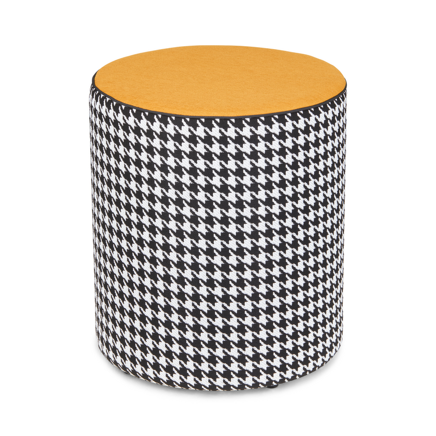 Cylindrical Outdoor Fabric Pouf | Contardi Calybabu | Italianfurniture.com