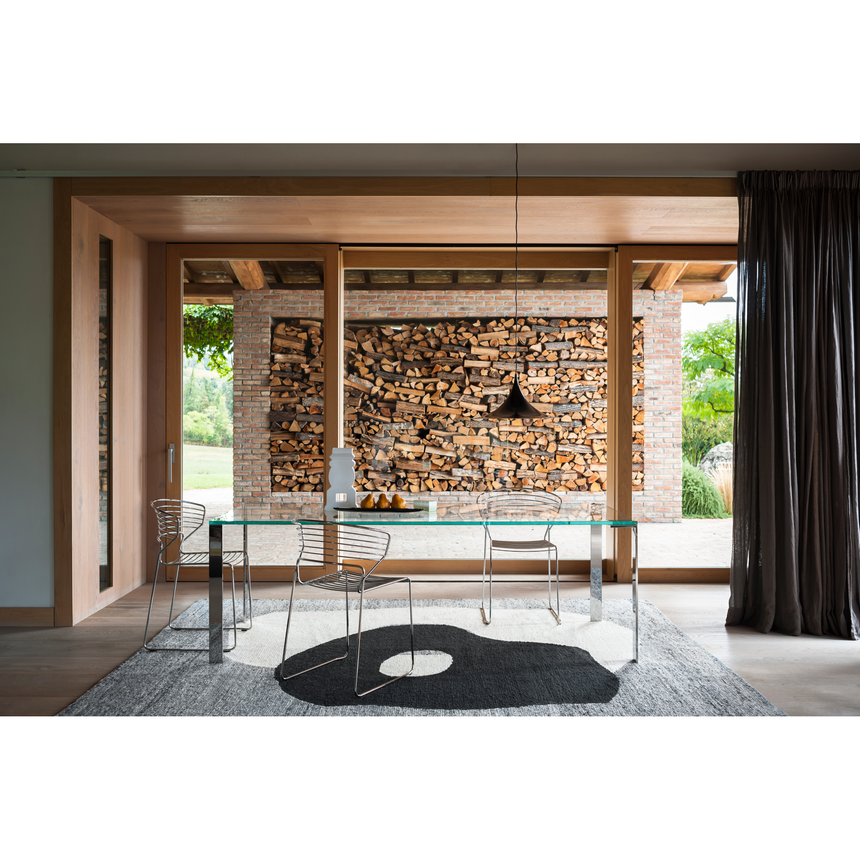 Wire Curved Back Accent Chair | Desalto Koki | Italianfurniture.com