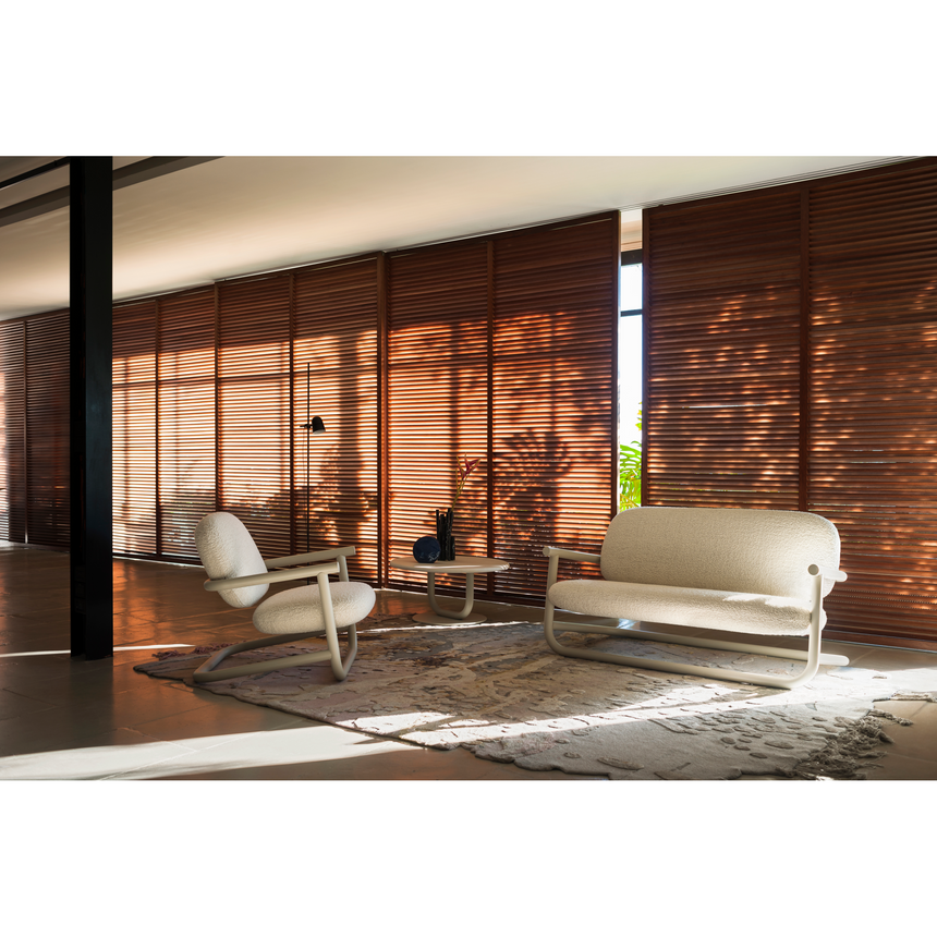 Curved Steel Fabric Armchair | Desalto Strong Special