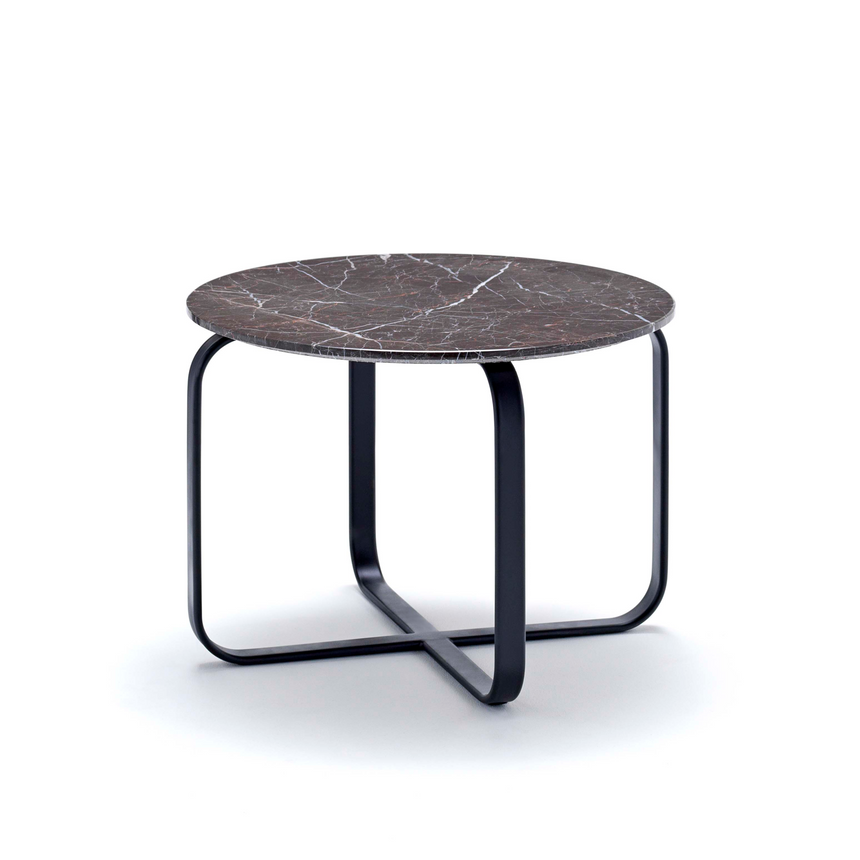 Cross-Base Round Coffee Table S | Fasem Mezze | Italianfurniture.com