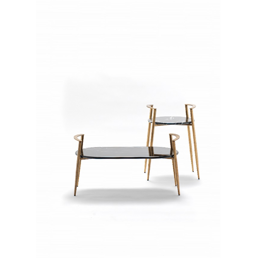 Marble Round Side Table | Fasem Montgomery T | Italianfurniture.com