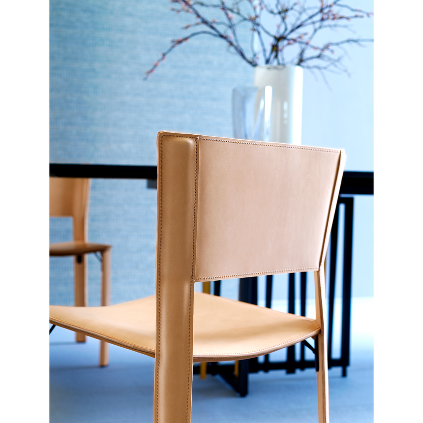 Leather Cut-Out Dining Chair | Fasem S91 | ItalianFurniture.com