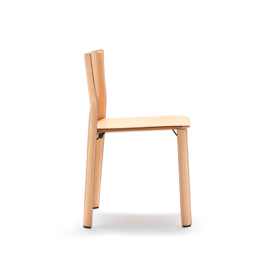 Leather Cut-Out Dining Chair | Fasem S91 | ItalianFurniture.com