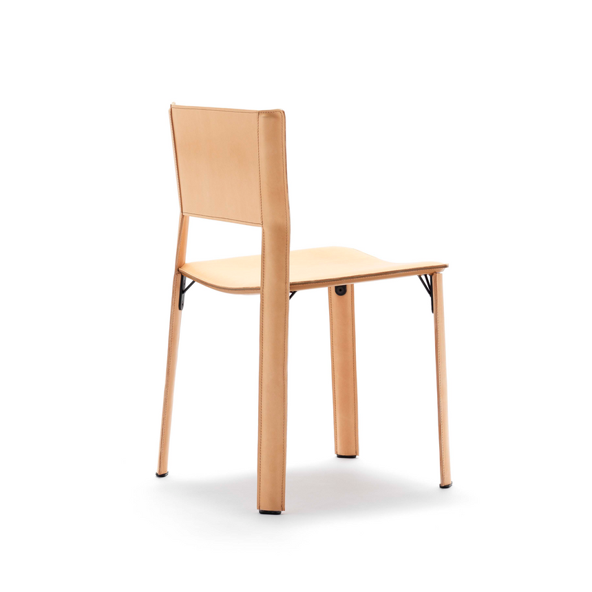Leather Cut-Out Dining Chair | Fasem S91 | ItalianFurniture.com