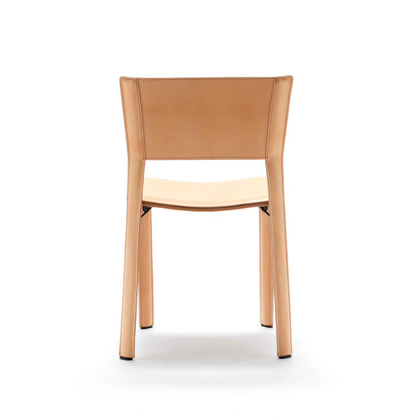 Leather Cut-Out Dining Chair | Fasem S91 | ItalianFurniture.com