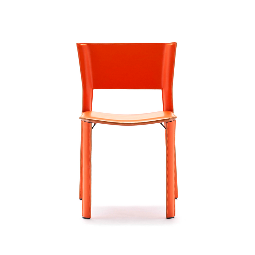 Leather Cut-Out Dining Chair | Fasem S91 | ItalianFurniture.com