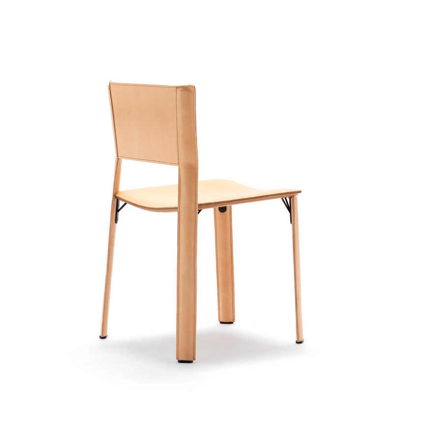 Leather Cut-Out Dining Chair | Fasem S91 | ItalianFurniture.com