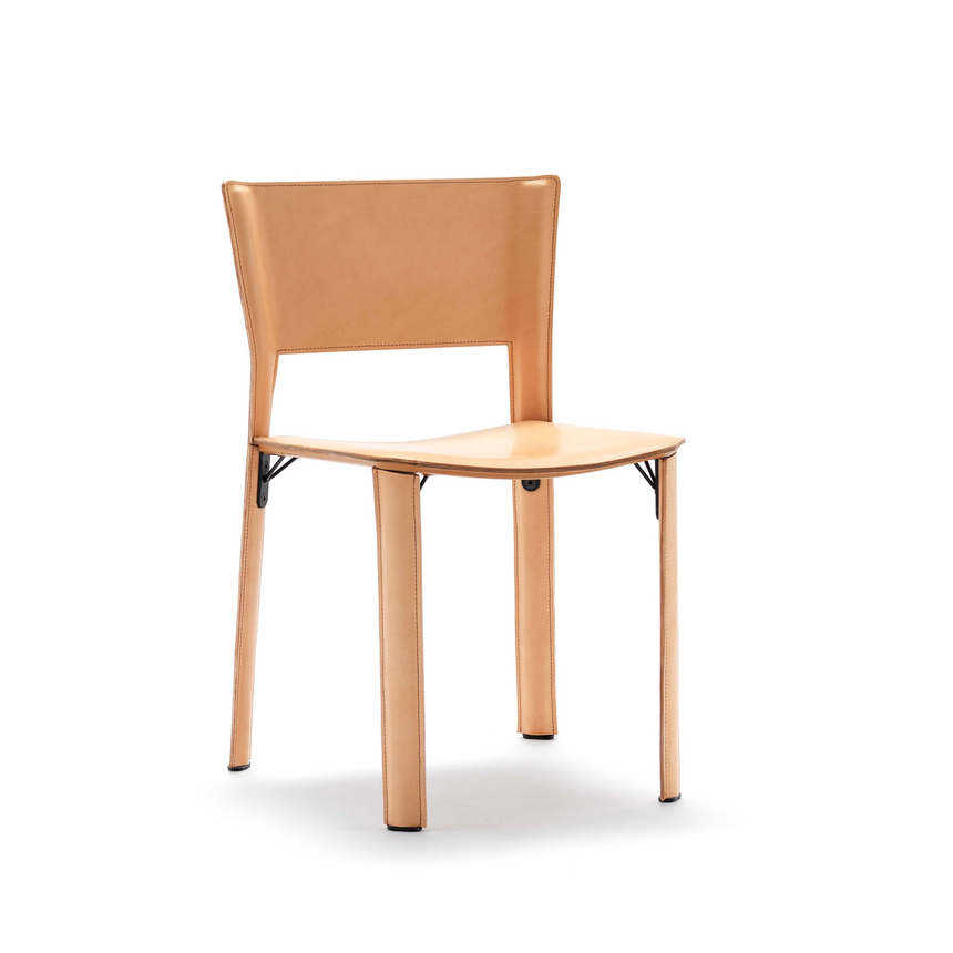 Leather Cut-Out Dining Chair | Fasem S91 | ItalianFurniture.com