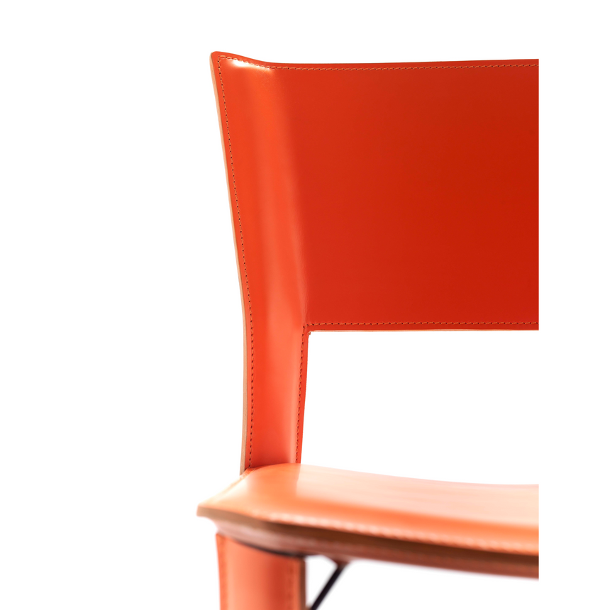 Leather Cut-Out Dining Chair | Fasem S91 | ItalianFurniture.com