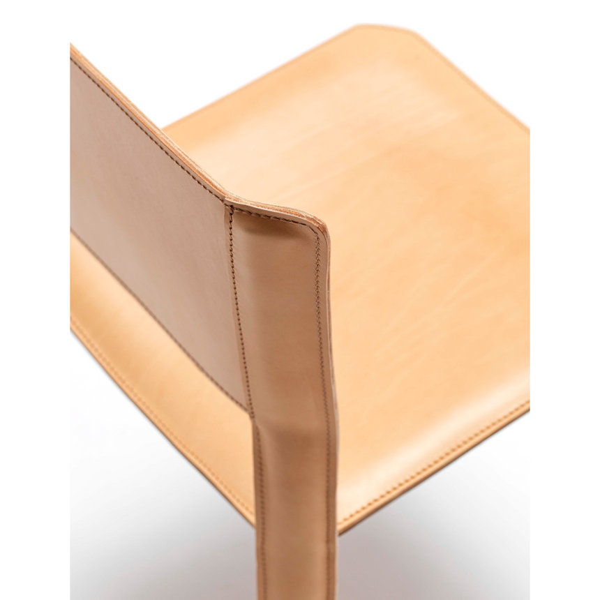 Leather Cut-Out Dining Chair | Fasem S91 | ItalianFurniture.com