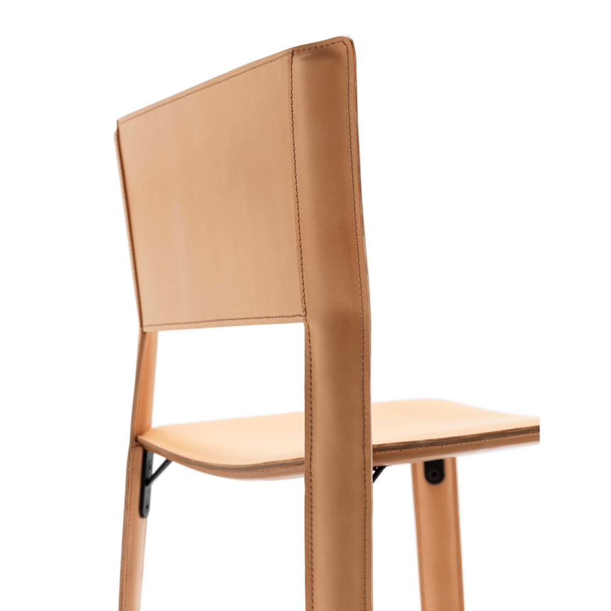 Leather Cut-Out Dining Chair | Fasem S91 | ItalianFurniture.com