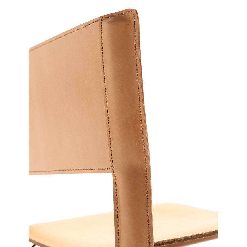 Leather Cut-Out Dining Chair | Fasem S91 | ItalianFurniture.com