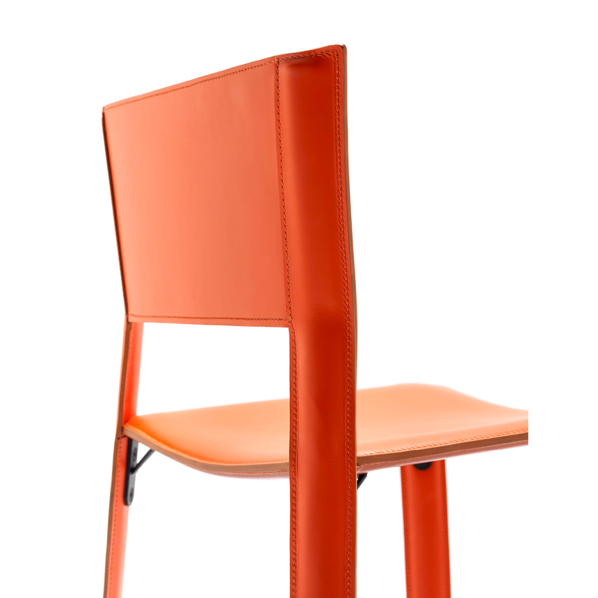 Leather Cut-Out Dining Chair | Fasem S91 | ItalianFurniture.com