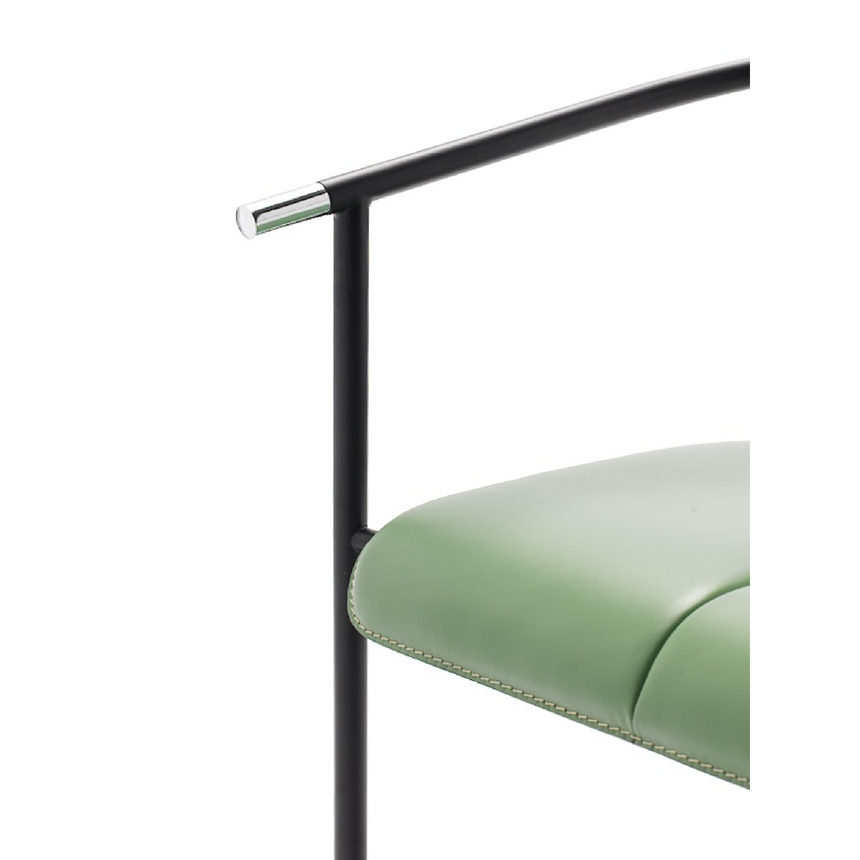 Curved Steel Dining Armchair | Fasem Tecla | ItalianFurniture.com