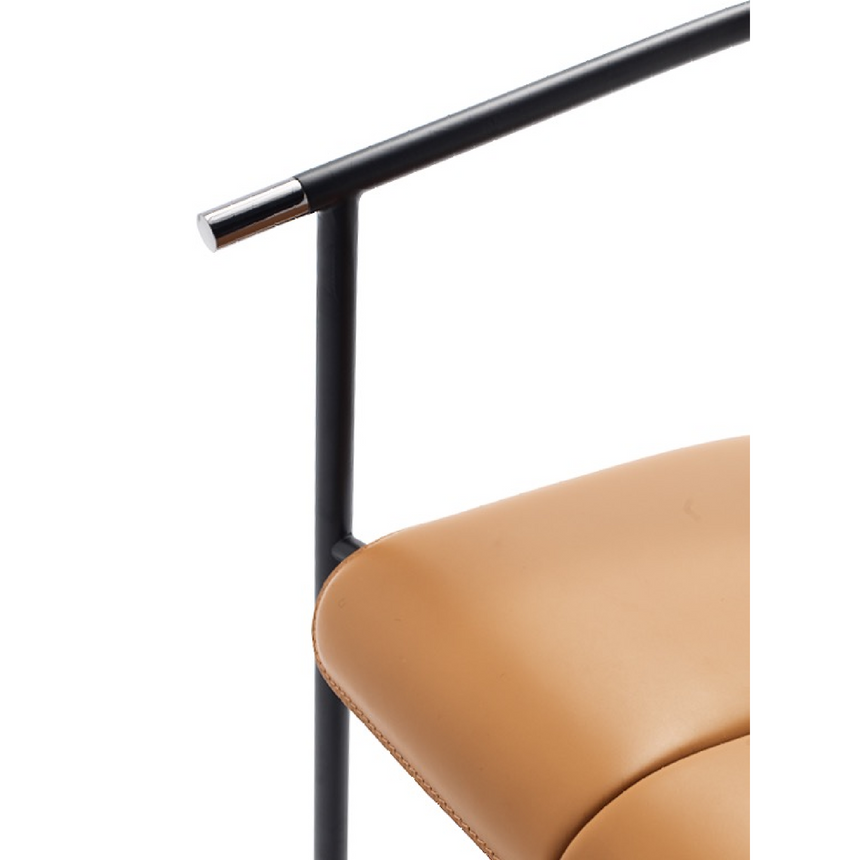 Curved Steel Dining Armchair | Fasem Tecla | ItalianFurniture.com
