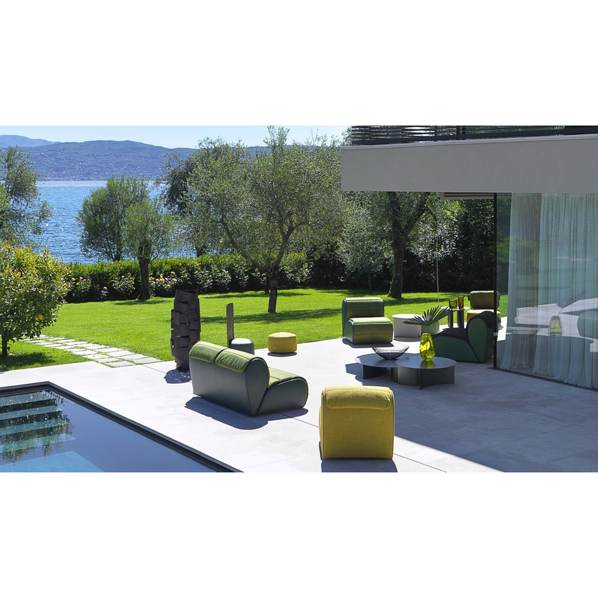 Curved Outdoor 2-Seater Sofa | Flou Flora | Italianfurniture.com