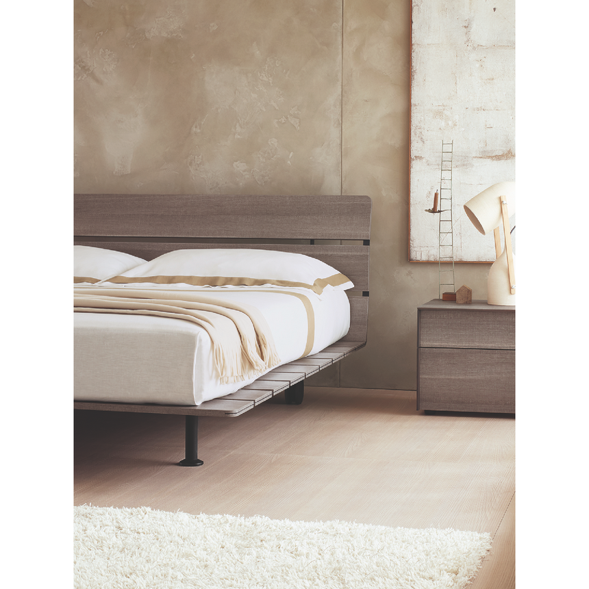 Slatted Wooden Bed | Flou Tadao | Italianfurniture.com