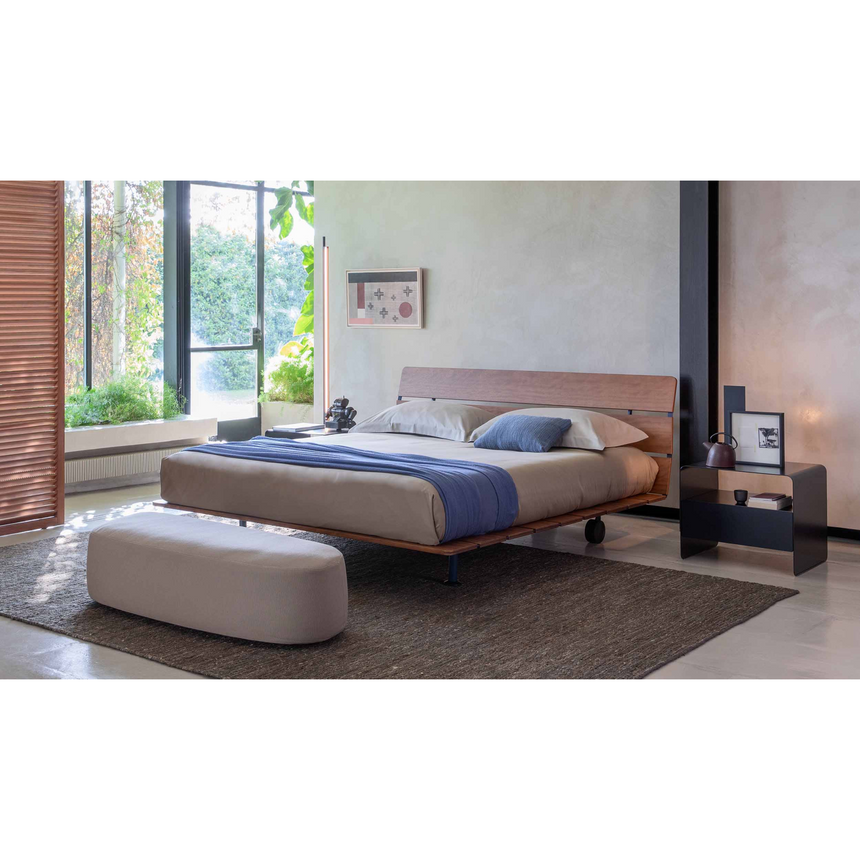 Slatted Wooden Bed | Flou Tadao | Italianfurniture.com