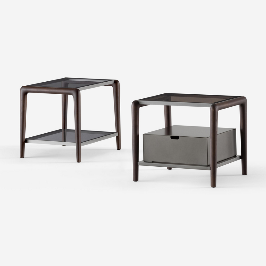 Solid Wood Framed Nightstand | Flou Gaudi | Italianfurniture.com