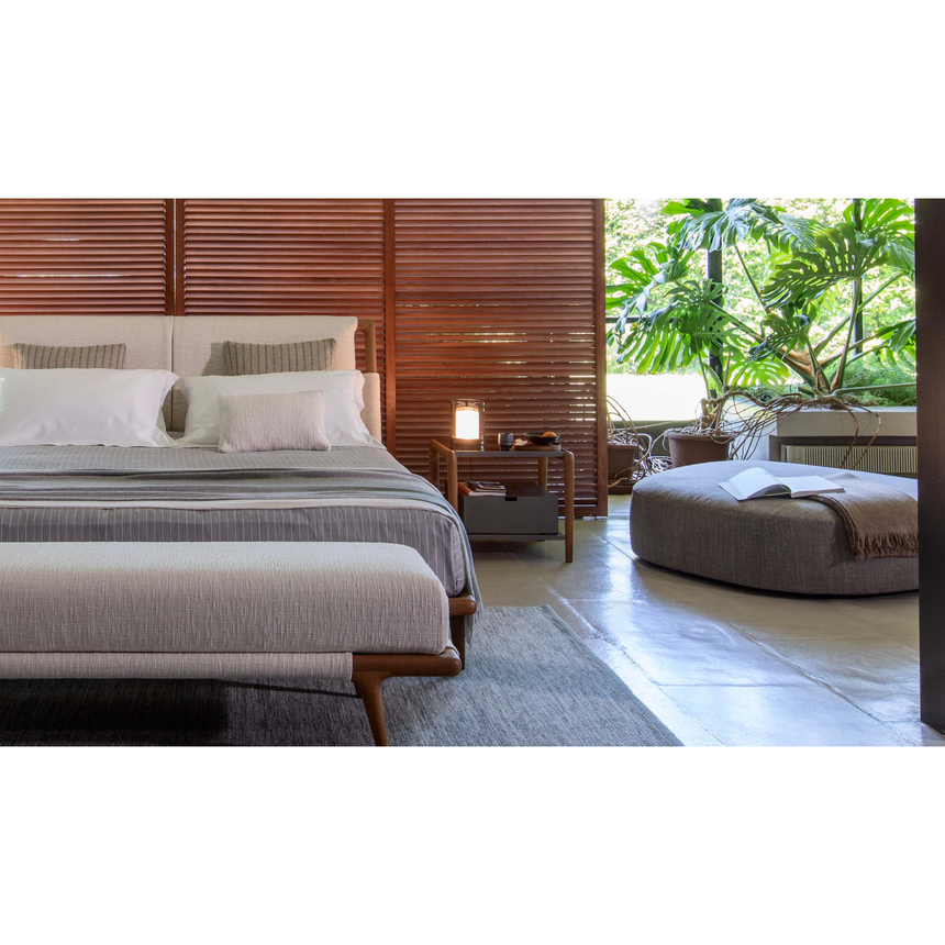 Solid Wood Framed Nightstand | Flou Gaudi | Italianfurniture.com