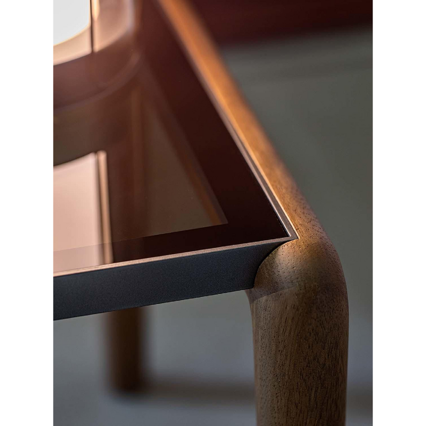 Solid Wood Framed Nightstand | Flou Gaudi | Italianfurniture.com